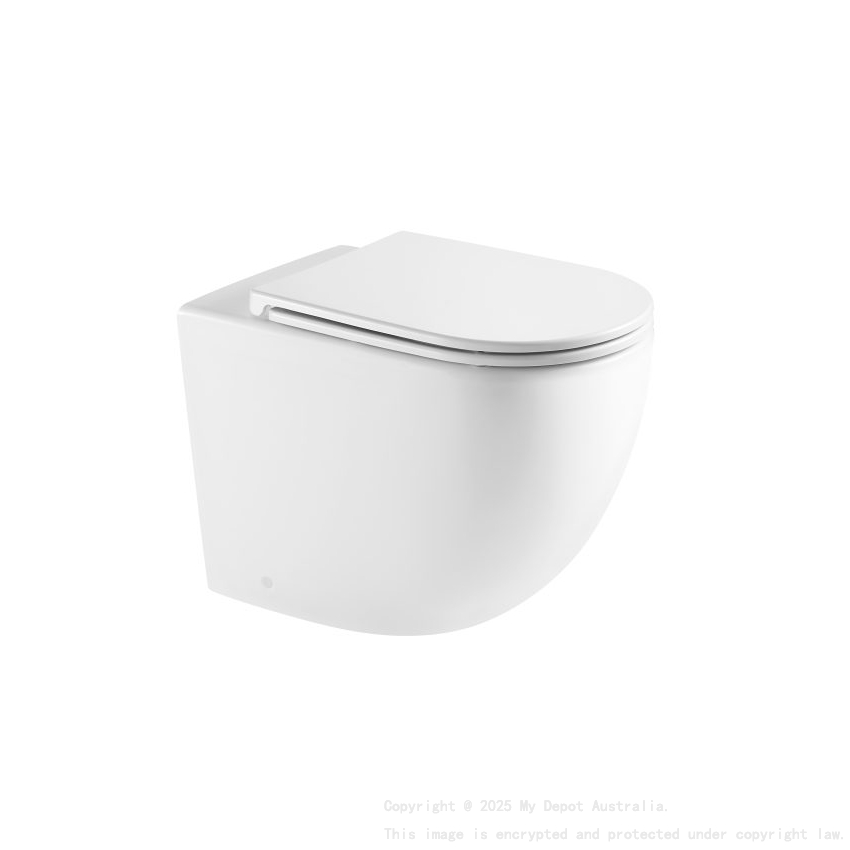 Norton99 Matt White Floor Pan With Slim Uf Seat Cover 