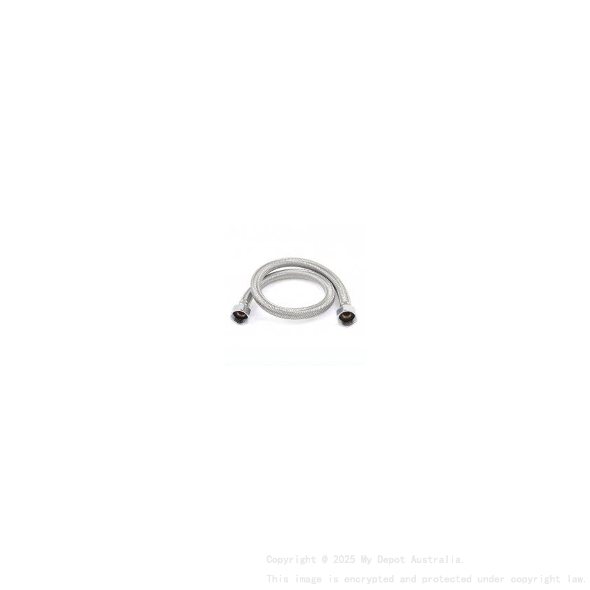 Water inlet/outlet Shower Hose Chrome 800mm