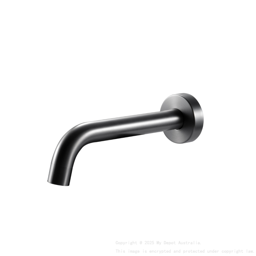 Pentro Gun Metal Grey Round Bath Spout