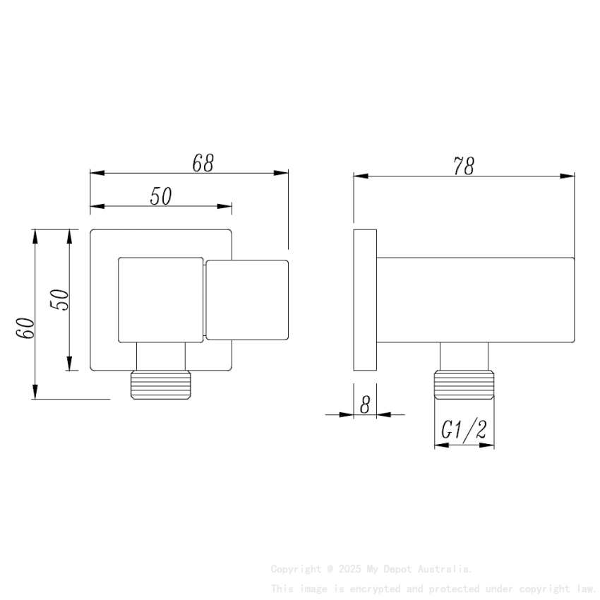 Esperia Chrome Shower Holder & Connector