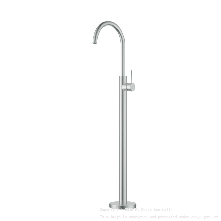 Otus Slimline  FreeStanding Bath Mixer Brushed Stainless Steel