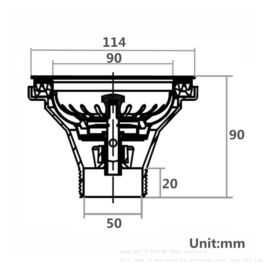 90/114mm Kitchen Sink Black Strainer Waste Assembly Stainless Steel 304
