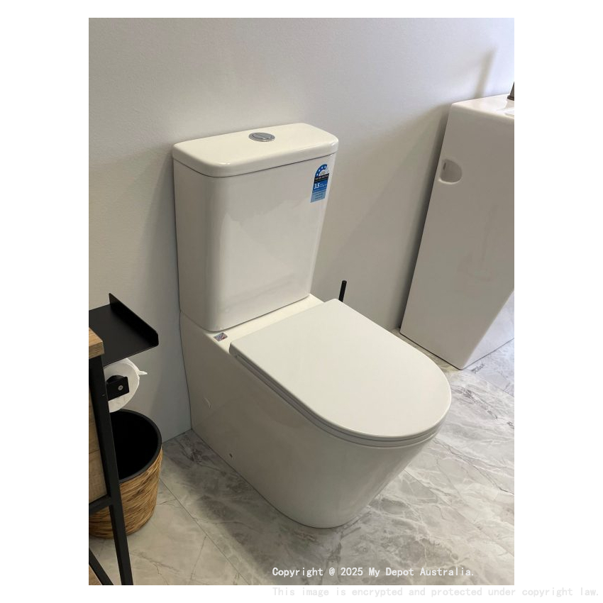 Vera Back To Wall Toilet Suite (Tornado) With Slim Uf Seat Cover 