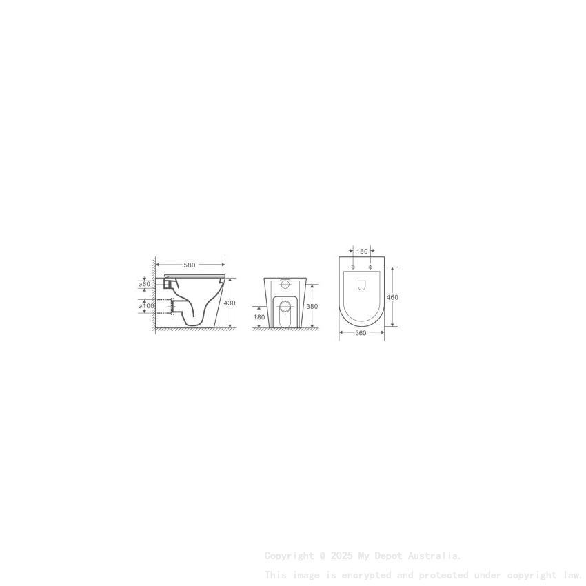 Berlin99: Floor-Mount Conceal System Toilet. : Floor-Mount Conceal System Toilet Quiet Flushing Technology