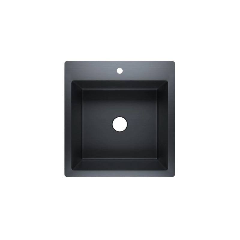 430*400mm Cora Single Bowl Laundry Sink Matt Black