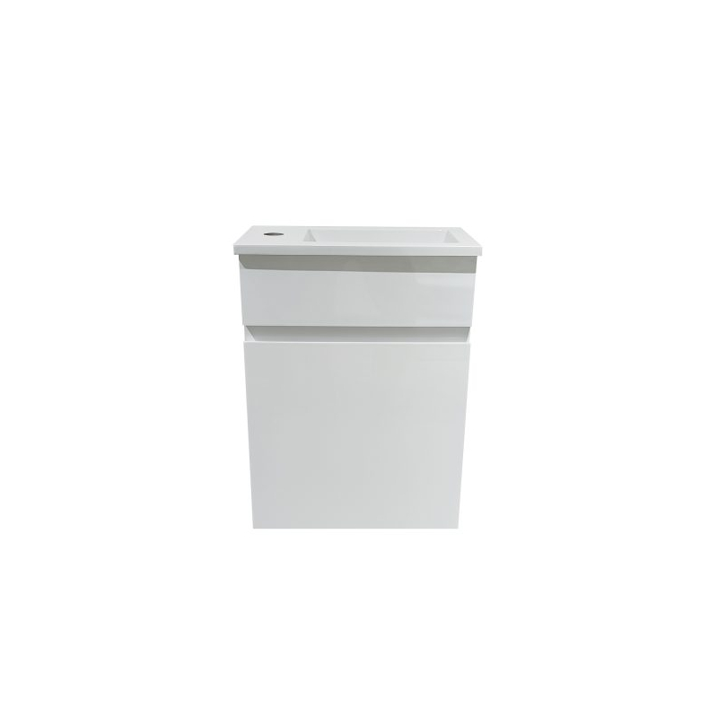400*350*710mm Wall Hung Gloss White Slim PVC Cabinet Only