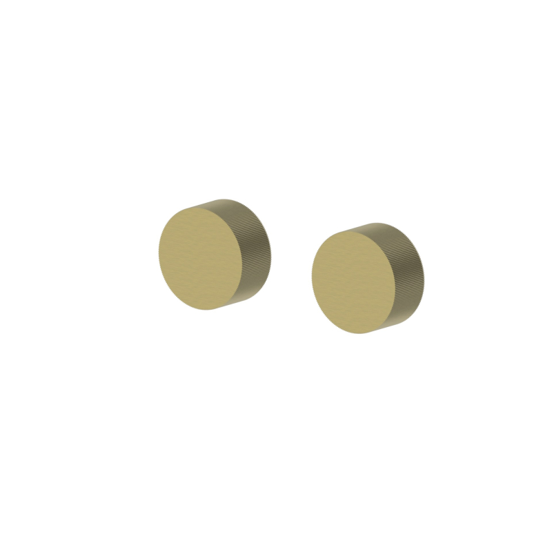 Qi Rund Wall Top Assembly Ceramic Quarter Turn Disc Spindles Brushed Gold