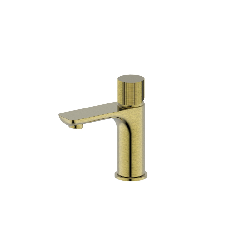 Qi Luxus Basin Mixer Brushed Gold