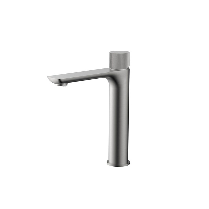 Qi Luxus Tower Basin Mixer Brushed Nickel