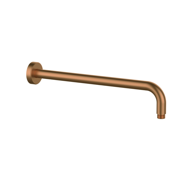 Round Shower Arm Brushed Bronze