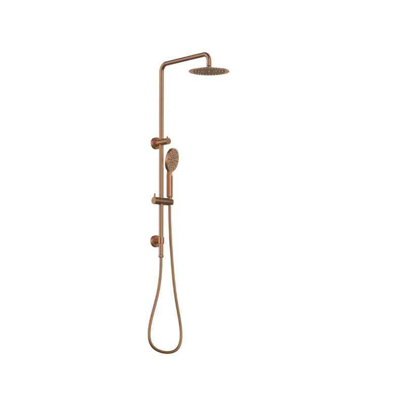 Rund Brushed Bronze Sliding Rail With 3 Spray Function Hand Shower