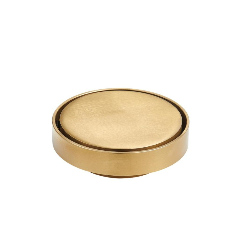 115X115mm Gold Round Tile Insert Floor Drain(88mm)