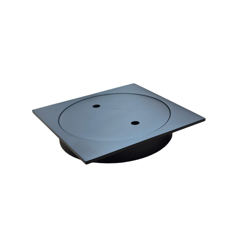 110X110mm Black Clear Out Floor Waste(100mm Outlet)