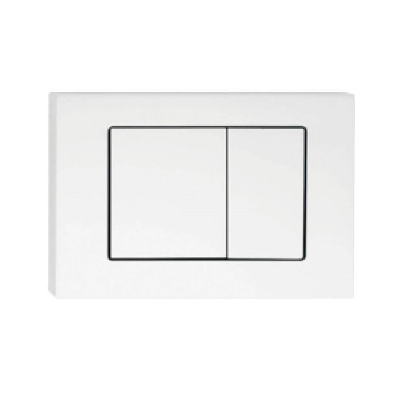 ABS Square Push Plate White