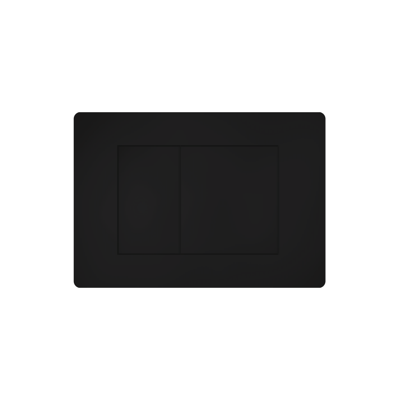 ABS Square Push Plate Black