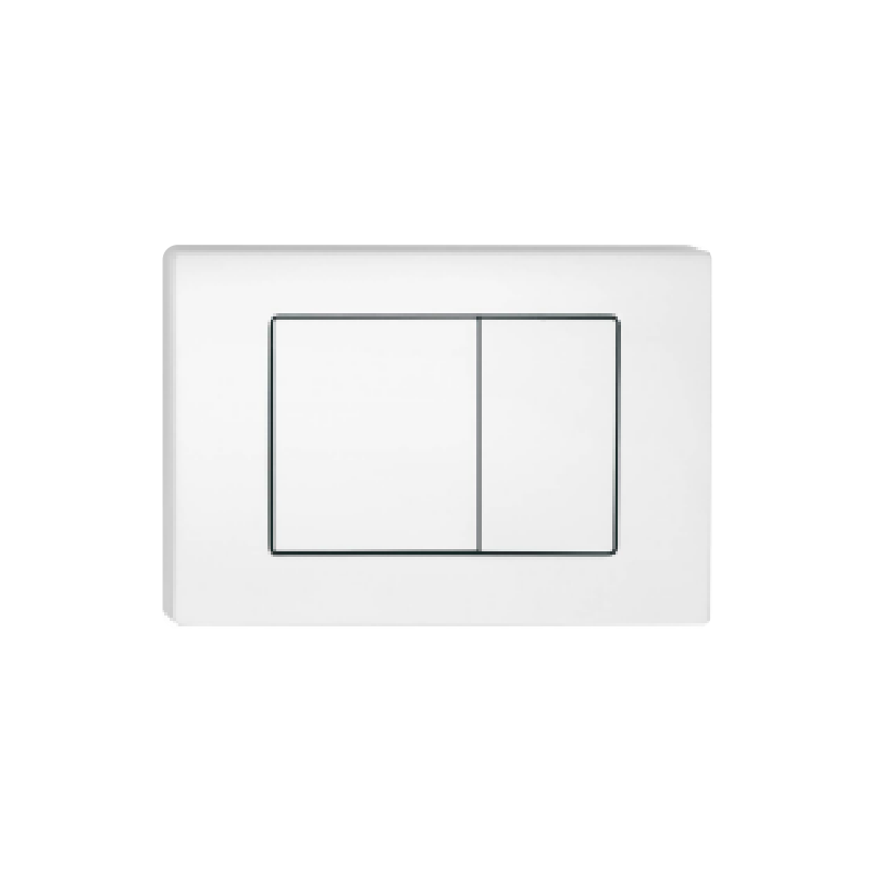 ABS Square Push Plate White