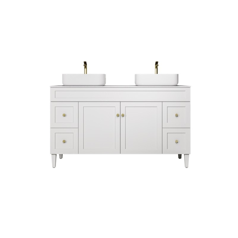 1490X455X860 Matte White Harold Federation Free Standing PVC Cabinet