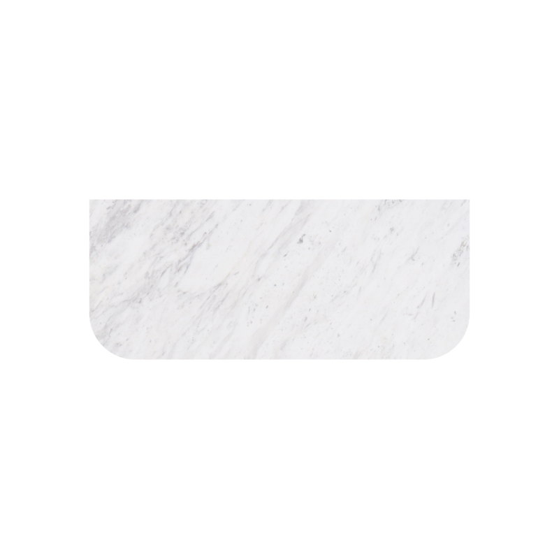 905X505X18mm Carrara White Marble Curve Stone Top