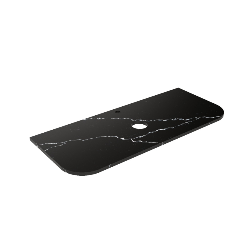 1205X505X20mm Calacatta Night (WG485)Zero Silica Engineer Curve Stone Top