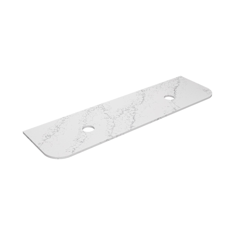 1805X505X20mm Calacatta White (WG486) Zero Silica Engineer Curve Stone Top