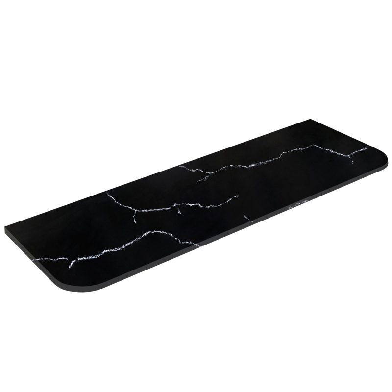 1805X505X12mm Calacatta Night Solid Surface Curve Stone Top