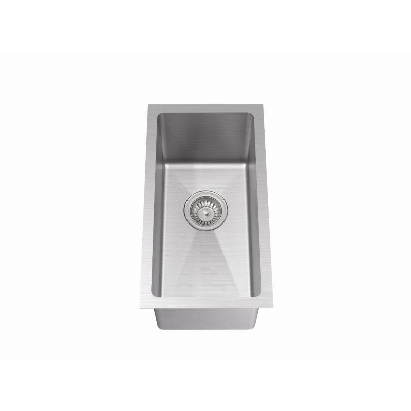 Bowl Size:200X400X230mm Overall Size:240X440X230mm Brushed Stainless Steel Kliff Hand Made Stainless Steel Sinks