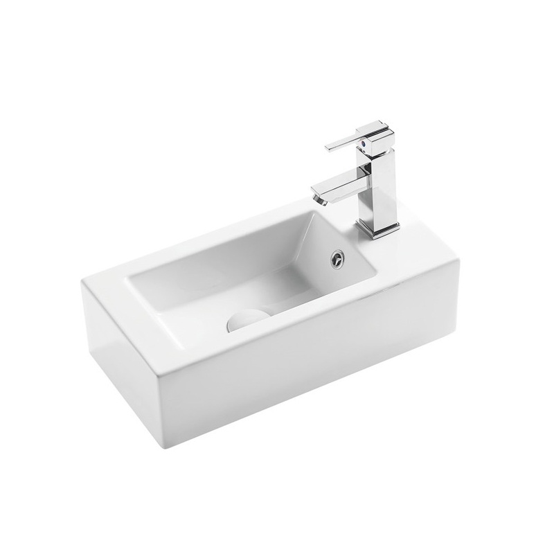 Wall Hung Basin With Overflow Left Side Tap Hole