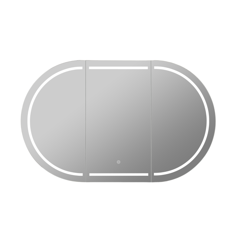 1200X750X155mm Matte White Allison Pill LED Shaving Cabinet