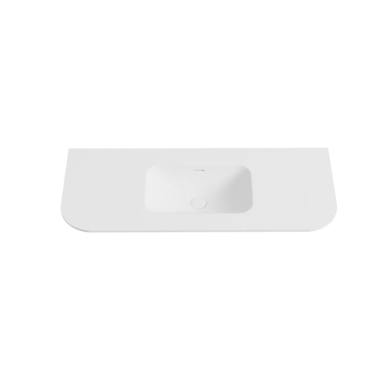 1205X505X140 Matte White Aruro Solid Surface Stone Basin