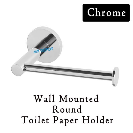 150MM Wall Mounted Round Toilet Paper Holder Chrome