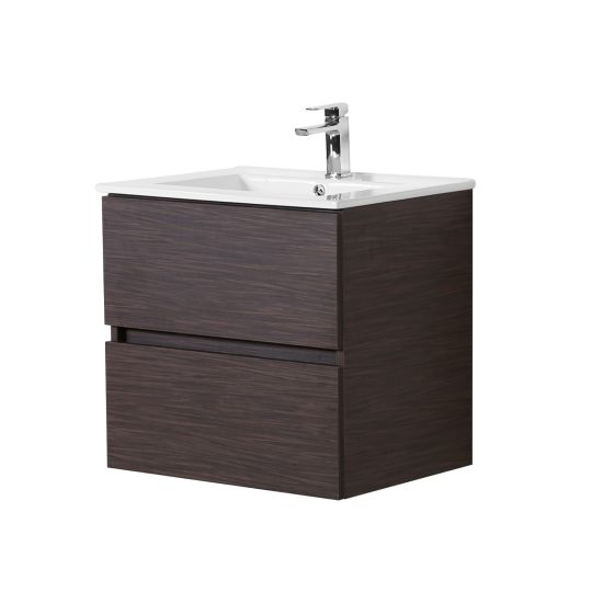 600*460*560mm Stella Walnut Wall Hung Bathroom Vanity (Cabinet Only)