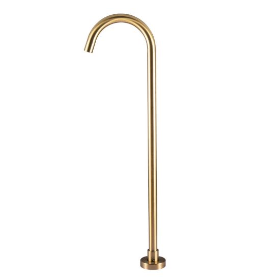 Pentro Brushed Yellow Gold Free Standing Spout