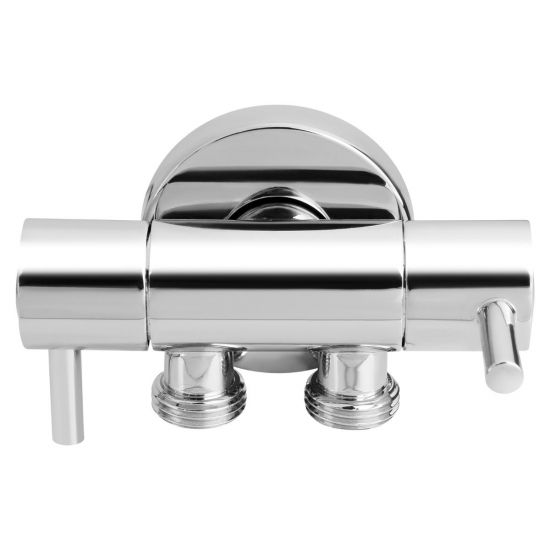 Bathroom Solid Brass Chrome Toilet Bidet Spray 1 Inlet 2 Outlet Diverter Only