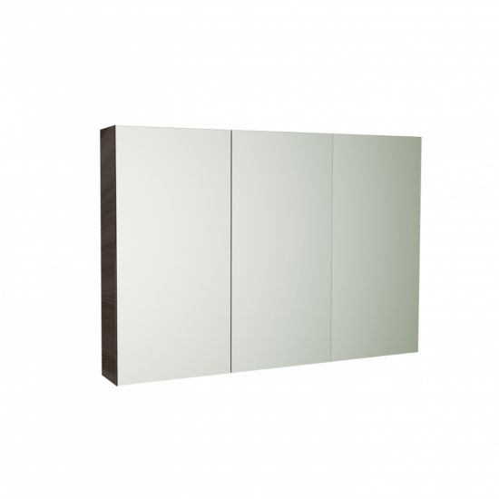 Evie 1200L*750H*155Dmm Dark Brown Bathroom Shaving Cabinet Mirror Medicine Cabinet 3 doors