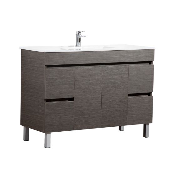 Evie 1200*460*860mm Dark Brown Freestanding Bathroom Vanity(Cabinet Only)