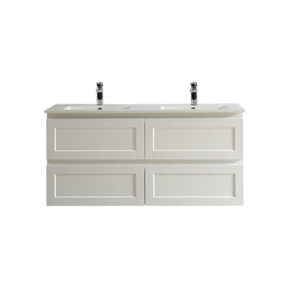 1200*460*560mm Fremantle Matte White Wall Hung Bathroom Vanity 4 Drawers (Cabinet Only)