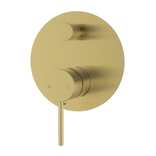 Hali Wall Mixer with Diverter Brushed Gold