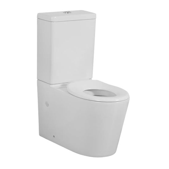 595*335*770mm Junior Wall Faced Toilet Suite Pan 4.5/3 Liters Dual Flush