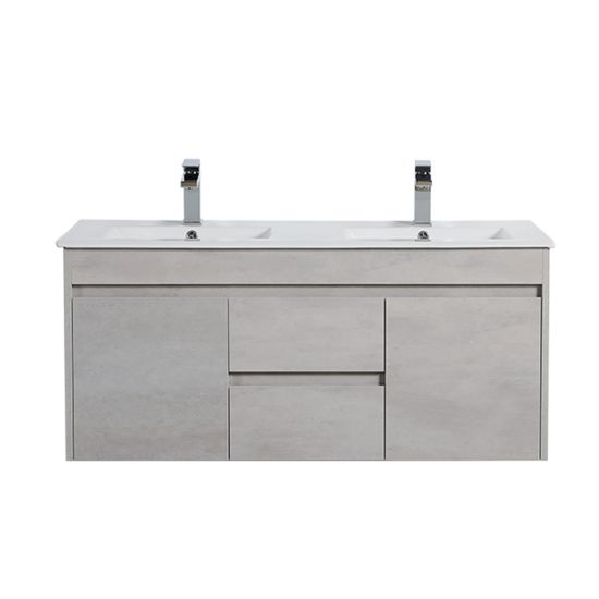 1200*460*525mm Polywood Concrete Grey Wall Hung Bathroom Vanity (Cabinet Only)