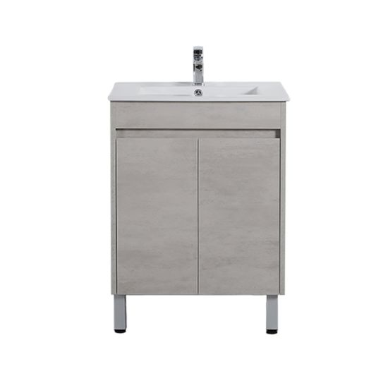 600*460*860mm Polywood Concrete Grey Freestanding Bathroom Vanity (Cabinet Only)