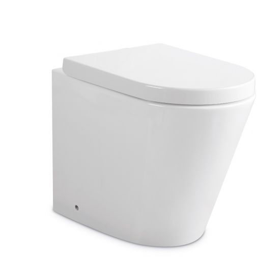 Ruki Rimless In-wall Cistern Gloss White Toilet Suite