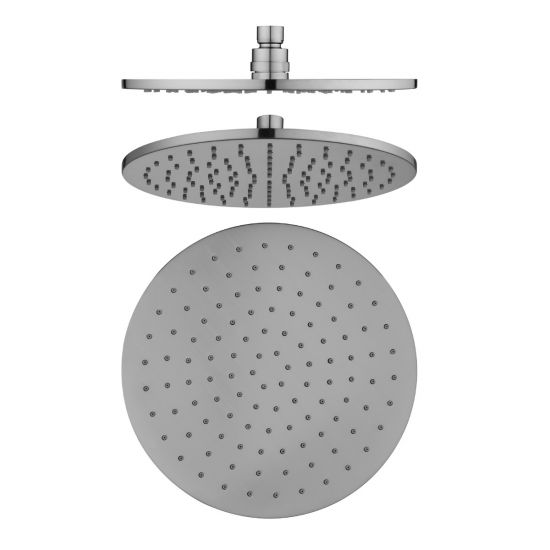 Pentro 10" Solid Brass Round Brushed Nickel Rainfall Shower Head