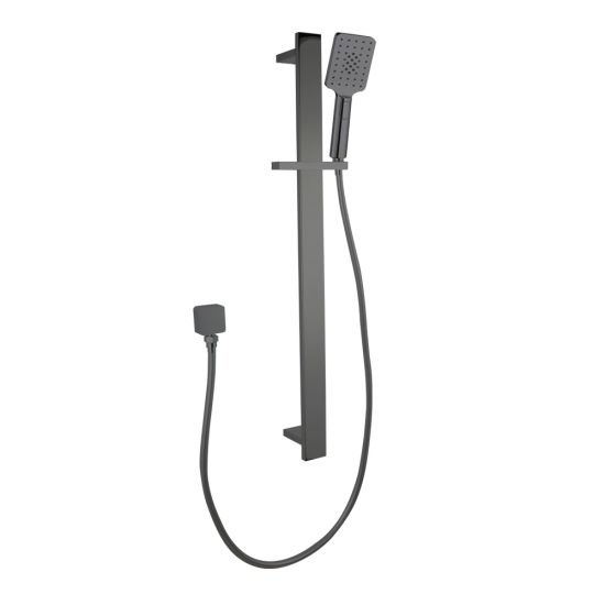 Bellino Gun Metal Grey Sliding Shower Rail(ABS Handheld Shower)