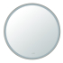 600X600X32mm Gun Metal Orbis Framed LED Mirror