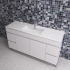 1500*450*560mm Wall Hung Gloss White PVC Vanity Cabinet Only