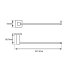 Chrome Towel Hook Ring 250mm