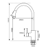 Round Black Pull Out Kitchen Sink Mixer Tap
