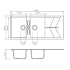 Carysil Jazz Concrete Grey Double Bowl with Drainer Granite Kitchen Sink 1150*500mm