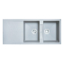 Carysil Jazz Concrete Grey Double Bowl with Drainer Granite Kitchen Sink 1150*500mm