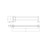 600mm Otus Slimline Double Towel Rail Gun Metal